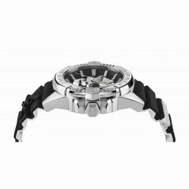 Philipp Plein Gents High-Conic The $Kull Black Watch PWAAA0121