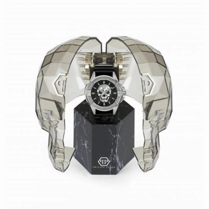 Philipp Plein Gents High-Conic The $Kull Black Watch PWAAA0121