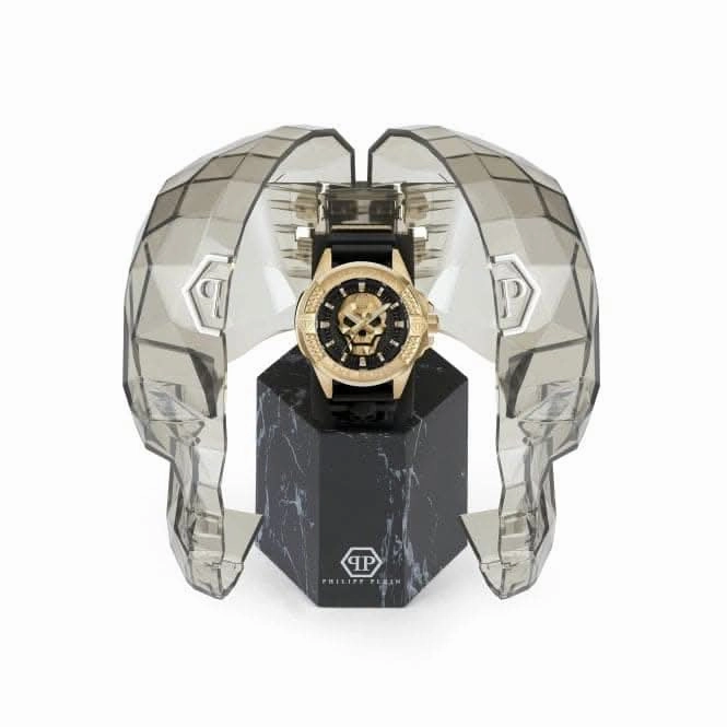 Philipp Plein Gents High-Conic The $Kull Black Watch PWAAA0221