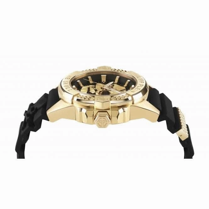 Philipp Plein Gents High-Conic The $Kull Black Watch PWAAA0221