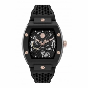 Philipp Plein Gents High-Conic The Skeleton Ecoceramic  Black Watch PWVBA0523