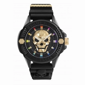 Philipp Plein Gents High-Conic The Skull Ecoceramic Black Watch PWUBA0223