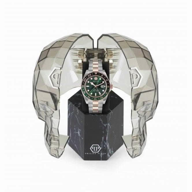 Philipp Plein Gents Hyper-Sport Gmt-I Challenger Rose Gold Watch PWYBA0623