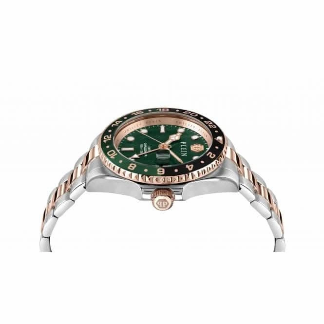 Philipp Plein Gents Hyper-Sport Gmt-I Challenger Rose Gold Watch PWYBA0623