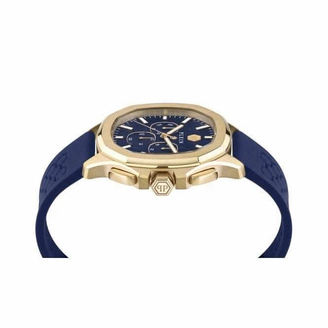 Philipp Plein Gents Spectre Chrono Yellow Gold Watch PWSAA0323