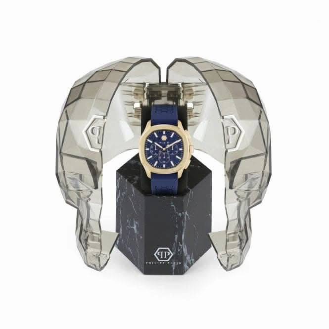Philipp Plein Gents Spectre Chrono Yellow Gold Watch PWSAA0323