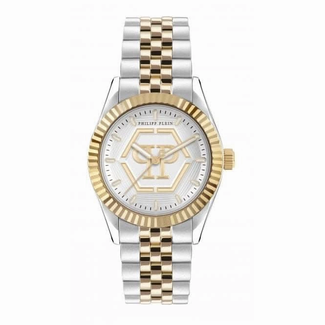 Philipp Plein Ladies Street Couture Date Superlative Gold Watch PW2BA0323