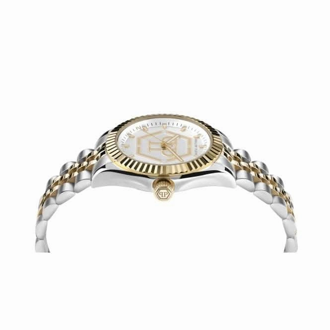 Philipp Plein Ladies Street Couture Date Superlative Gold Watch PW2BA0323