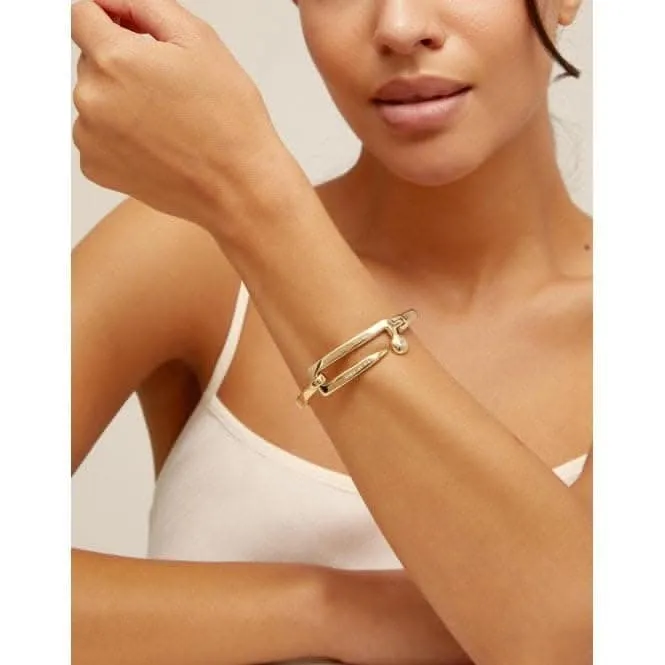Puzzling Golden Metal Bracelet Unode50 Jewelry And Accessories