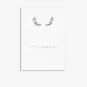 Radiant Treasures Gems Ear Crawler Silver Earrings 5833 Joma Jewellery