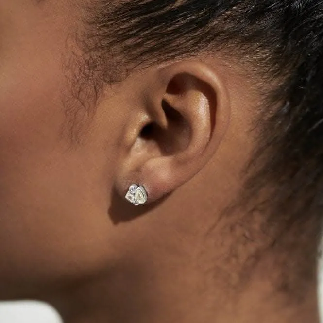 Radiant Treasures Gems Studs Silver Earrings 5839 Joma Jewellery