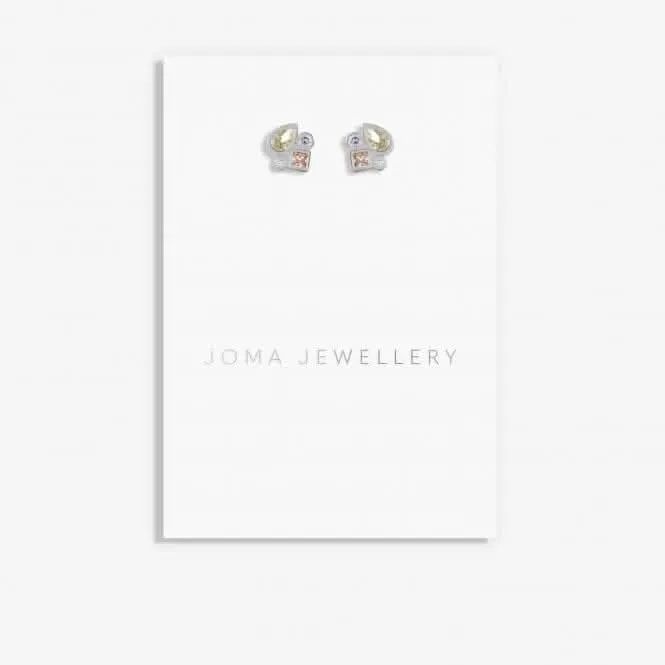 Radiant Treasures Gems Studs Silver Earrings 5839 Joma Jewellery