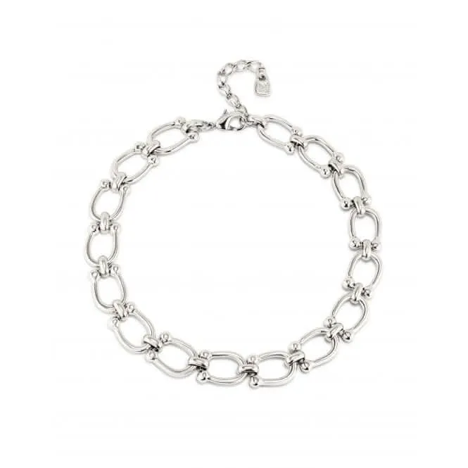 Serotonin Silver Plated Chain Medium Links Necklace COL1898MTL0000U Unode50 Jewelry And Accessories