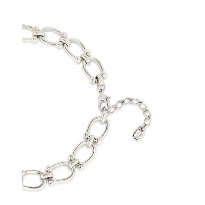 Serotonin Silver Plated Chain Medium Links Necklace COL1898MTL0000U Unode50 Jewelry And Accessories