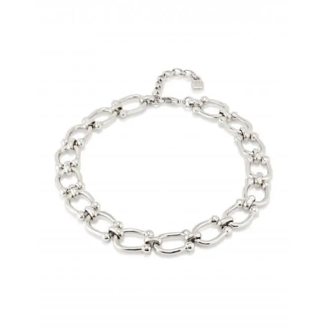 Serotonin Silver Plated Chain Medium Links Necklace COL1898MTL0000U Unode50 Jewelry And Accessories