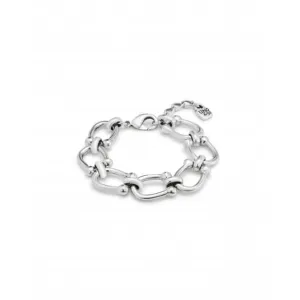 Serotonin Sterling Silver Plated Medium Oval Links Bracelet PUL2421MTL0000M Unode50 Jewelry And Accessories