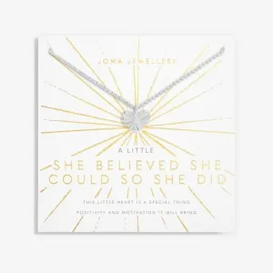 She Believed She Could So She Did Silver 46cm   5cm Necklace 6107 Joma Jewellery