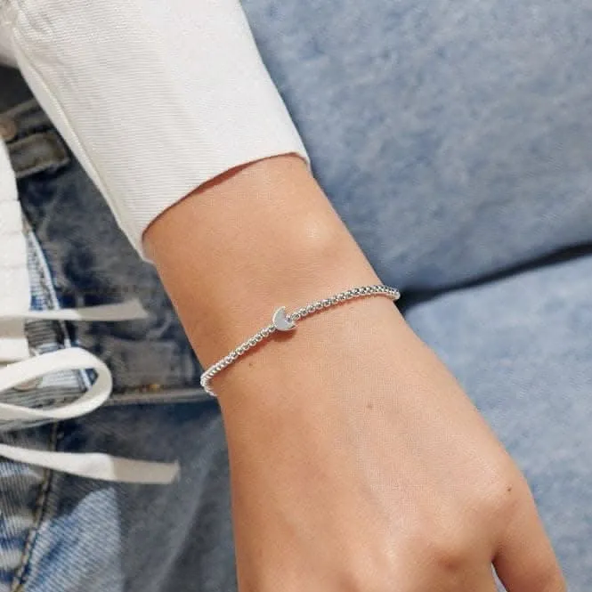 Shoot For the Moon Among the Stars Silver Plated 17.5cm Bracelet 6786 Joma Jewellery