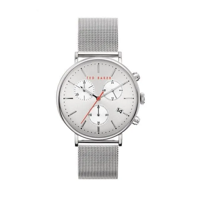 Silver Tone Dial Silver Mesh Band Gents Watch BKPMMF901