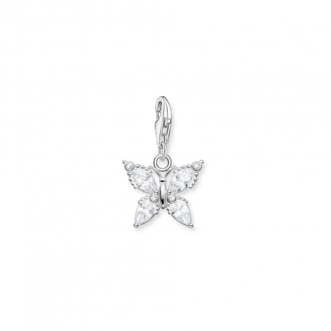 Silver Zirconia White Butterfly Charm 1862-051-14 Thomas Sabo Collectable Charms