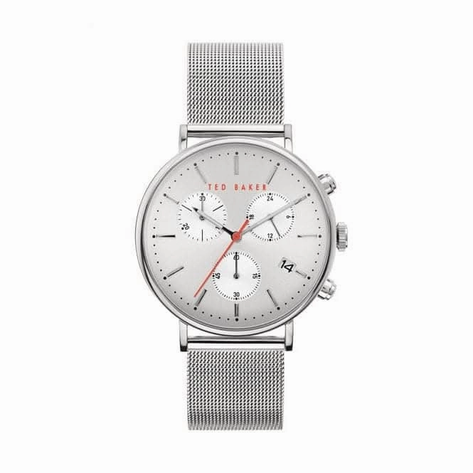 Silver Tone Dial Silver Mesh Band Gents Watch BKPMMF901