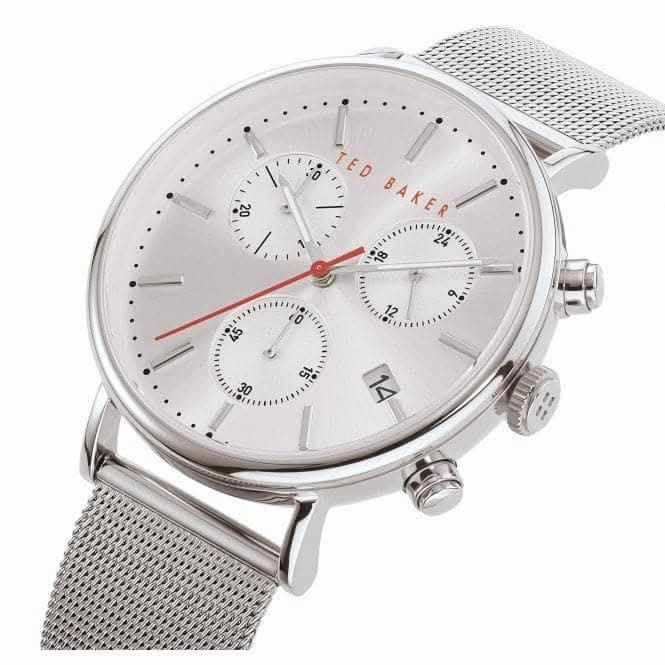 Silver Tone Dial Silver Mesh Band Gents Watch BKPMMF901