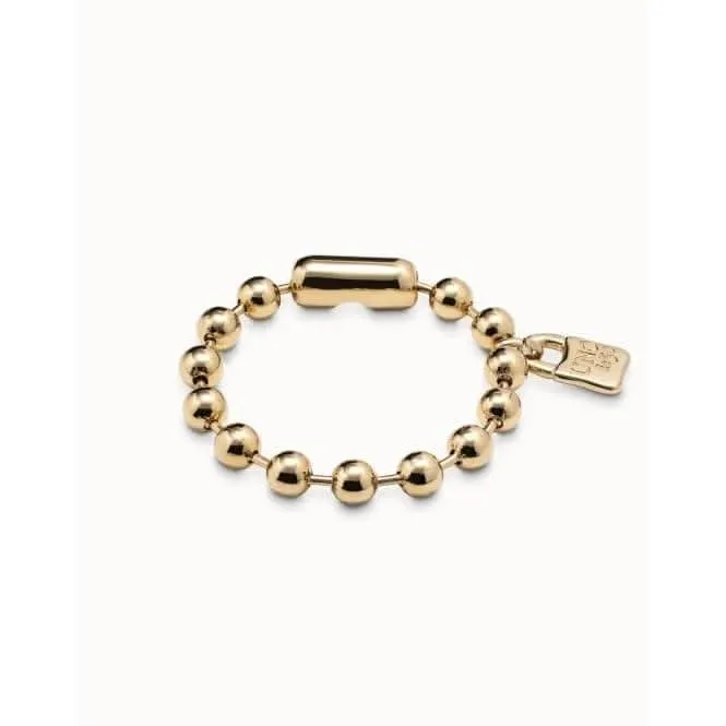 Snowflake Golden Metal Bracelet Unode50 Jewelry And Accessories