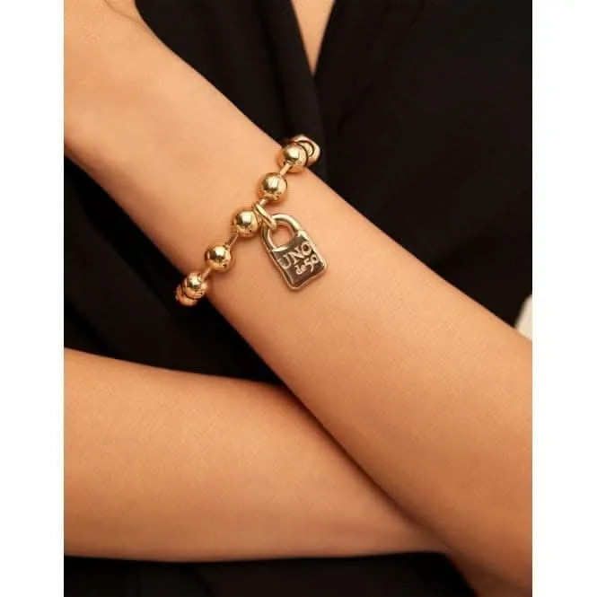 Snowflake Golden Metal Bracelet Unode50 Jewelry And Accessories