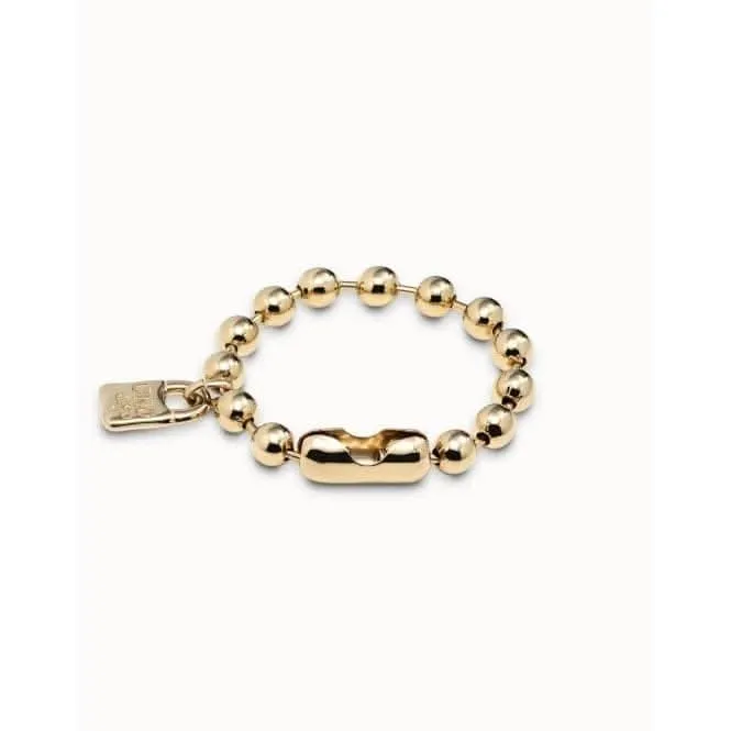 Snowflake Golden Metal Bracelet Unode50 Jewelry And Accessories
