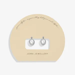 Soul Shine Knocker Silver Plated Earrings 8477 Joma Jewellery