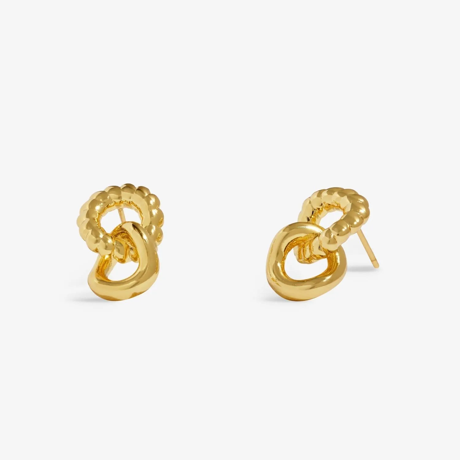 Soul Shine Linked Ring Gold Plated Earrings 8479 Joma Jewellery