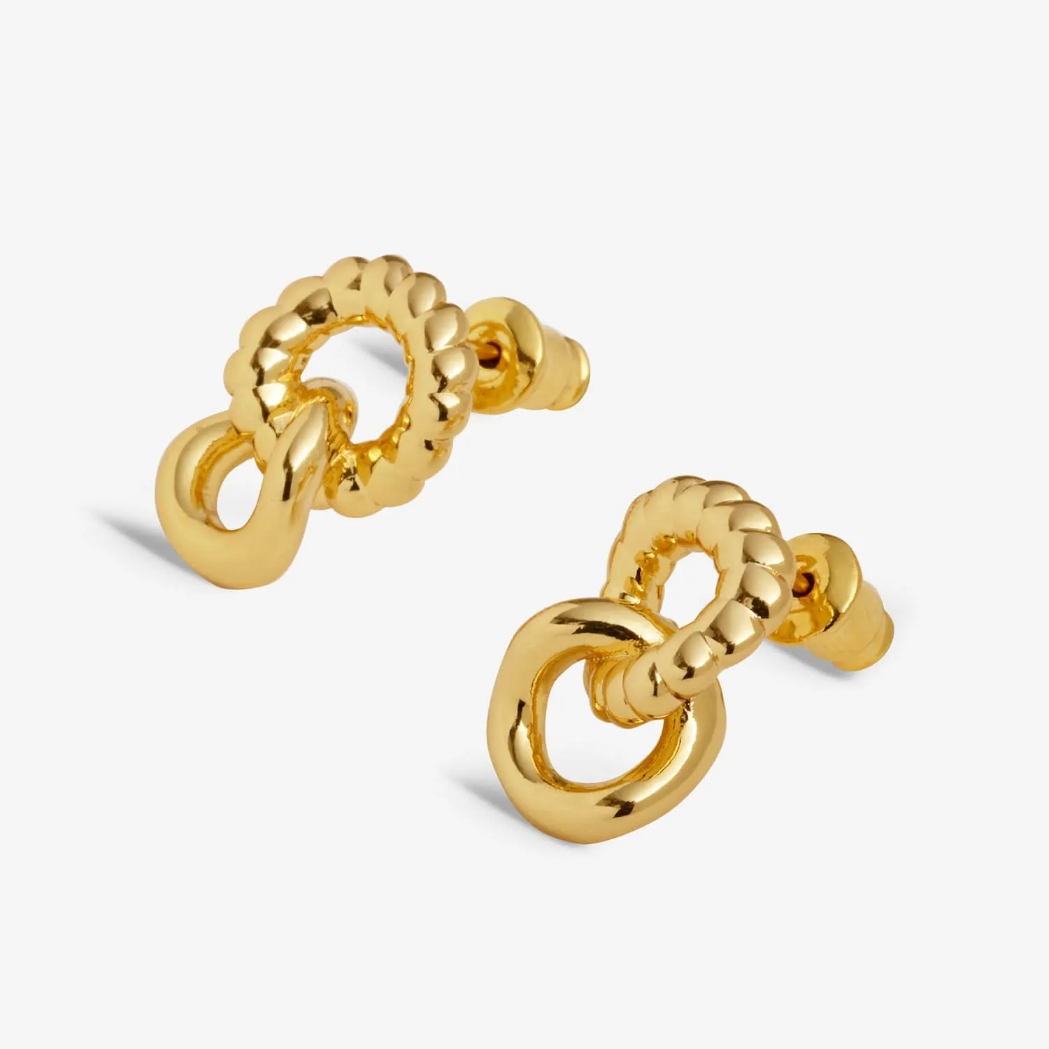 Soul Shine Linked Ring Gold Plated Earrings 8479 Joma Jewellery