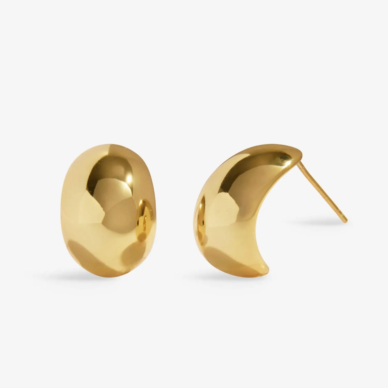 Soul Shine Stack Statement Gold Plated Set of 2 Hoop Earrings 8474 Joma Jewellery