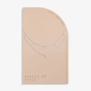 Stacks Of Style Silver Moon Silver 45Cm 40cm   5cm Necklace 6338 Joma Jewellery