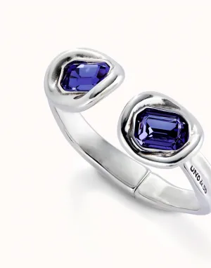 Sterling Silver Plated Faceted Crystal Purple Bracelet PUL2453MORMTL Unode50 Jewelry And Accessories