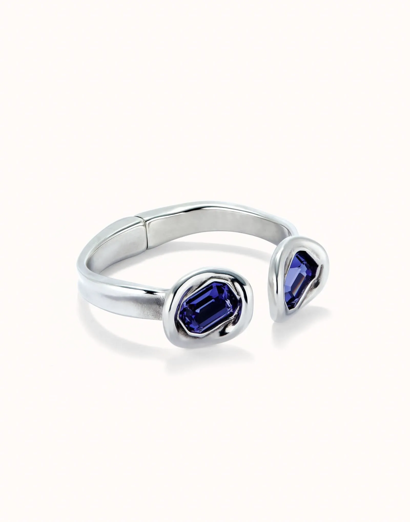 Sterling Silver Plated Faceted Crystal Purple Bracelet PUL2453MORMTL Unode50 Jewelry And Accessories