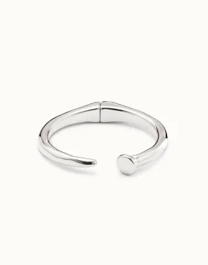 Sterling Silver Plated San Valentin Silver Bangle Bracelet PUL1821MTL0000 Unode50 Jewelry And Accessories