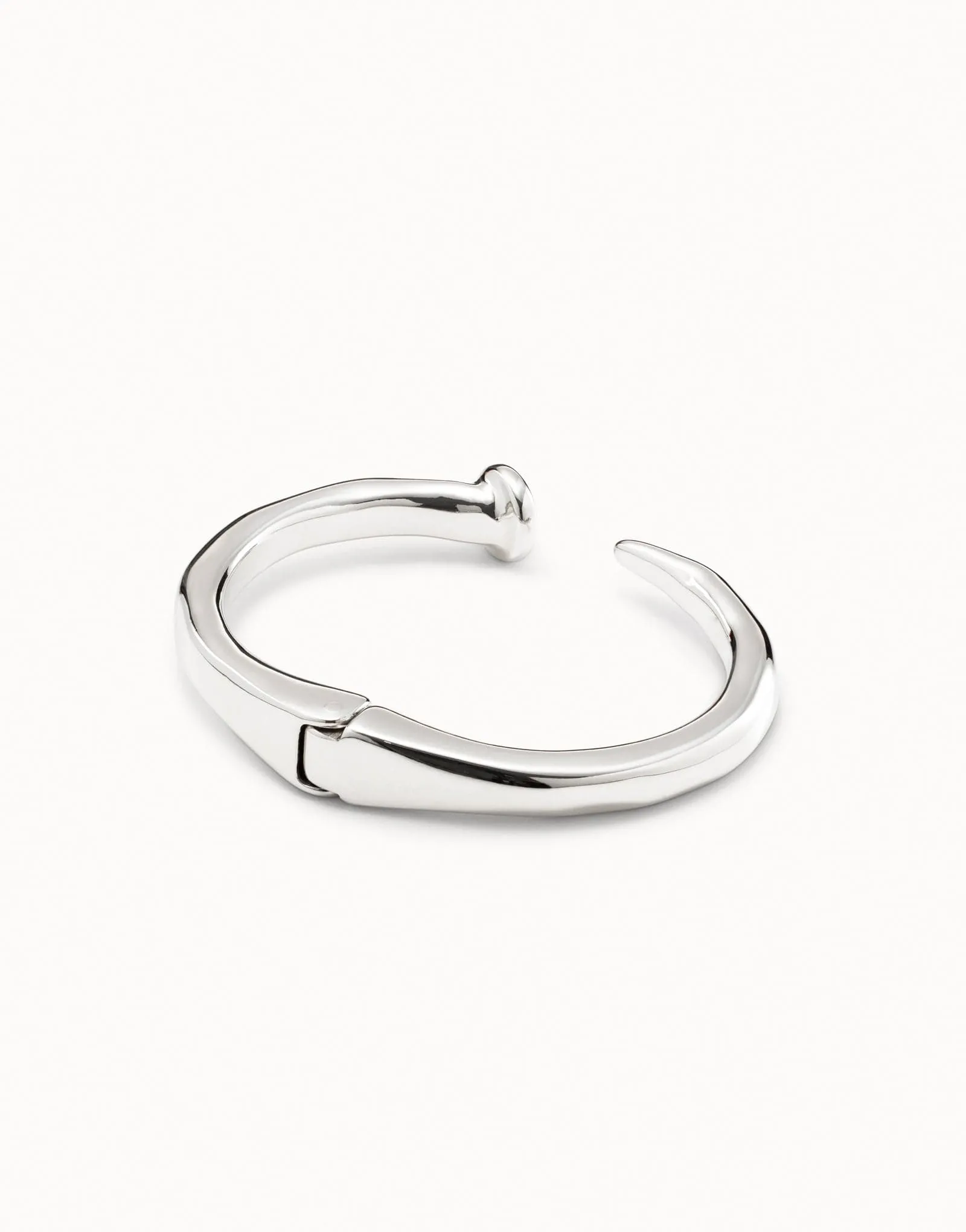 Sterling Silver Plated San Valentin Silver Bangle Bracelet PUL1821MTL0000 Unode50 Jewelry And Accessories