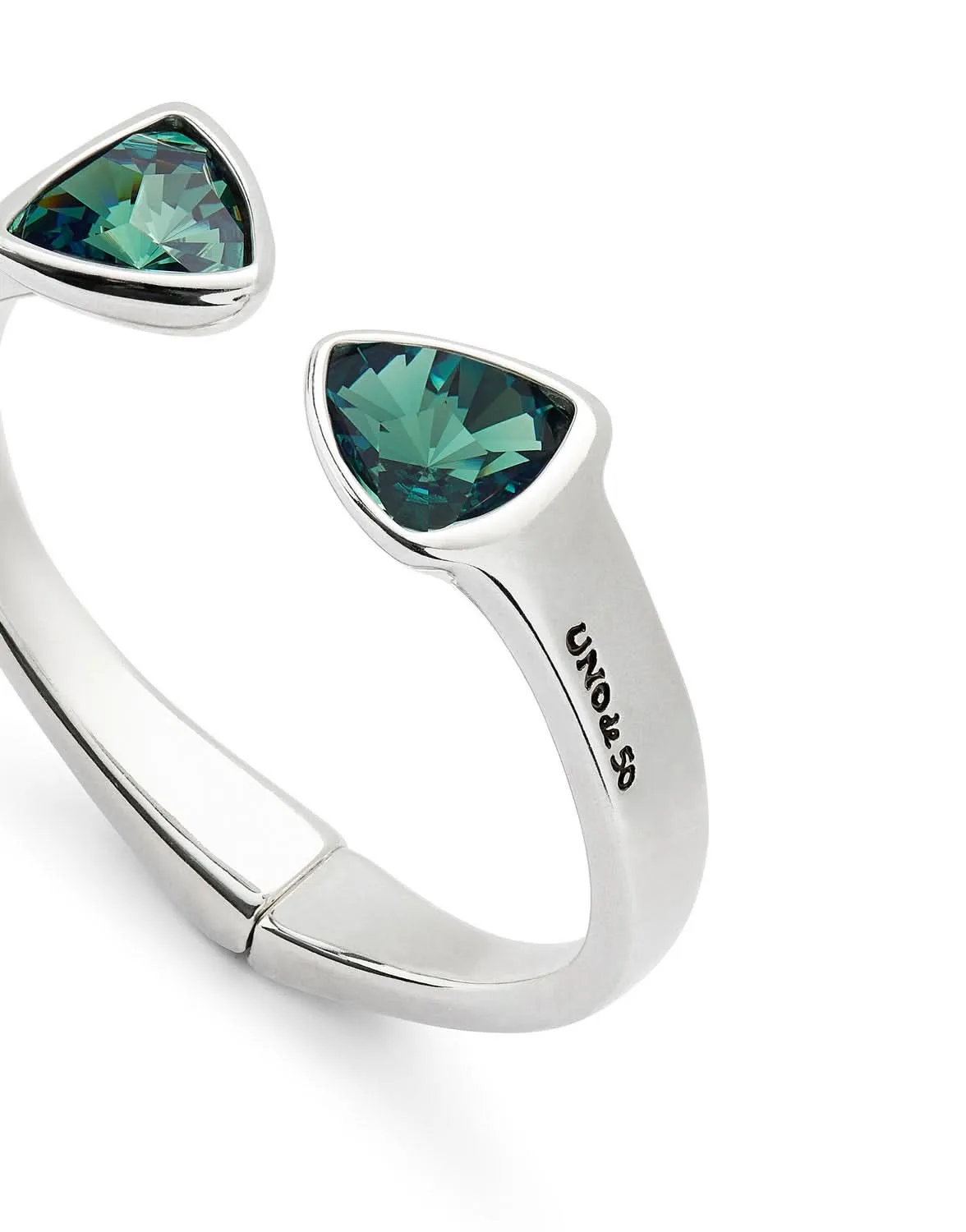 Sterling Silver Plated Ser Camaleonica Green Bangle Bracelet PUL2511VRDMTL0 Unode50 Jewelry And Accessories