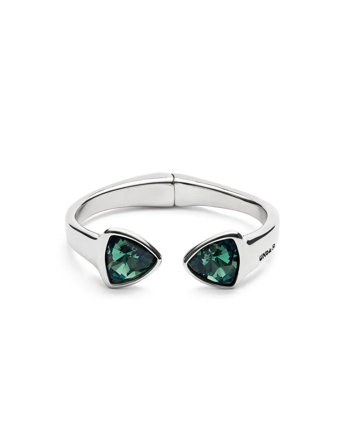 Sterling Silver Plated Ser Camaleonica Green Bangle Bracelet PUL2511VRDMTL0 Unode50 Jewelry And Accessories