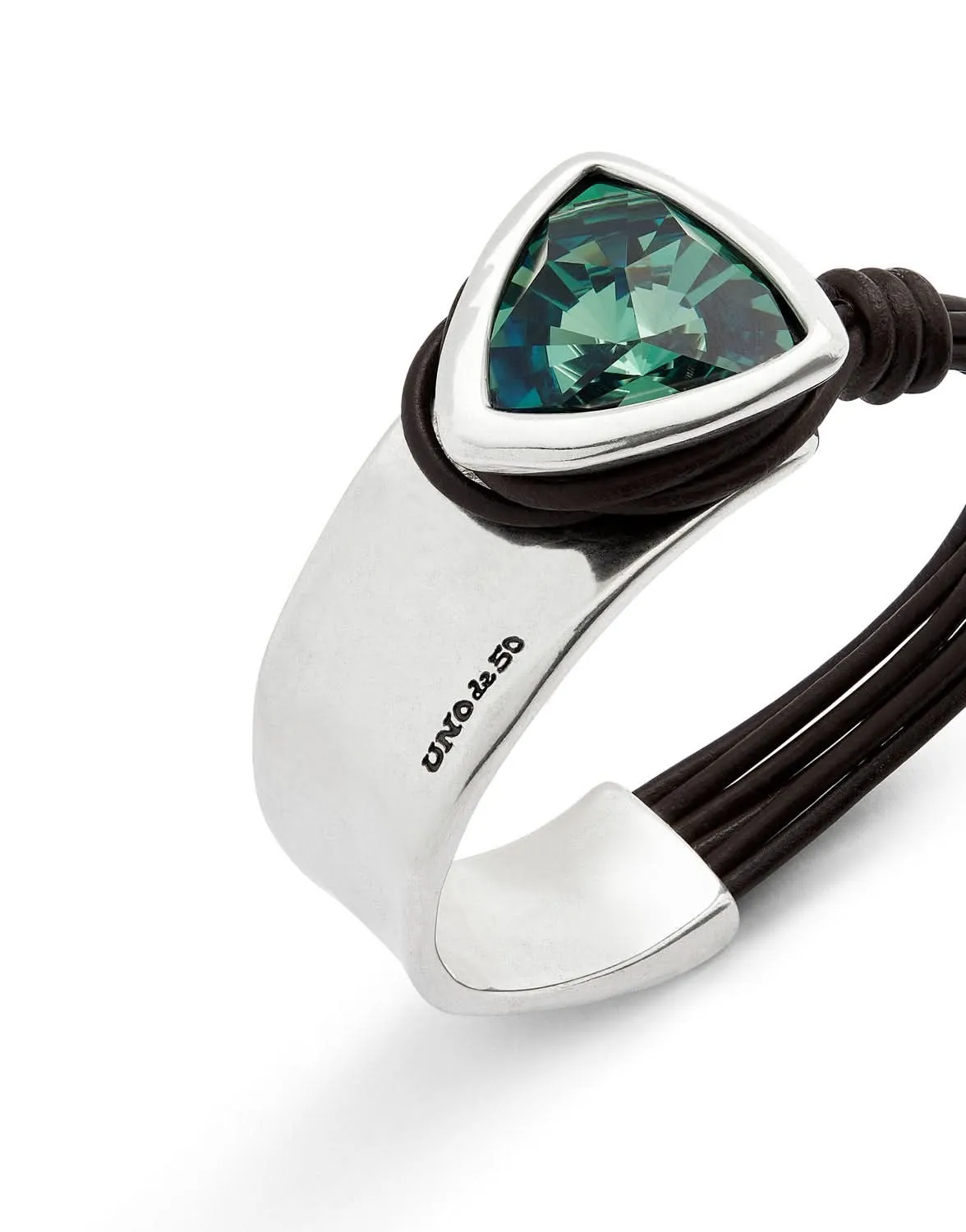 Sterling Silver Plated Ser Camaleonica Green Bracelet PUL2508VRDMTL0 Unode50 Jewelry And Accessories