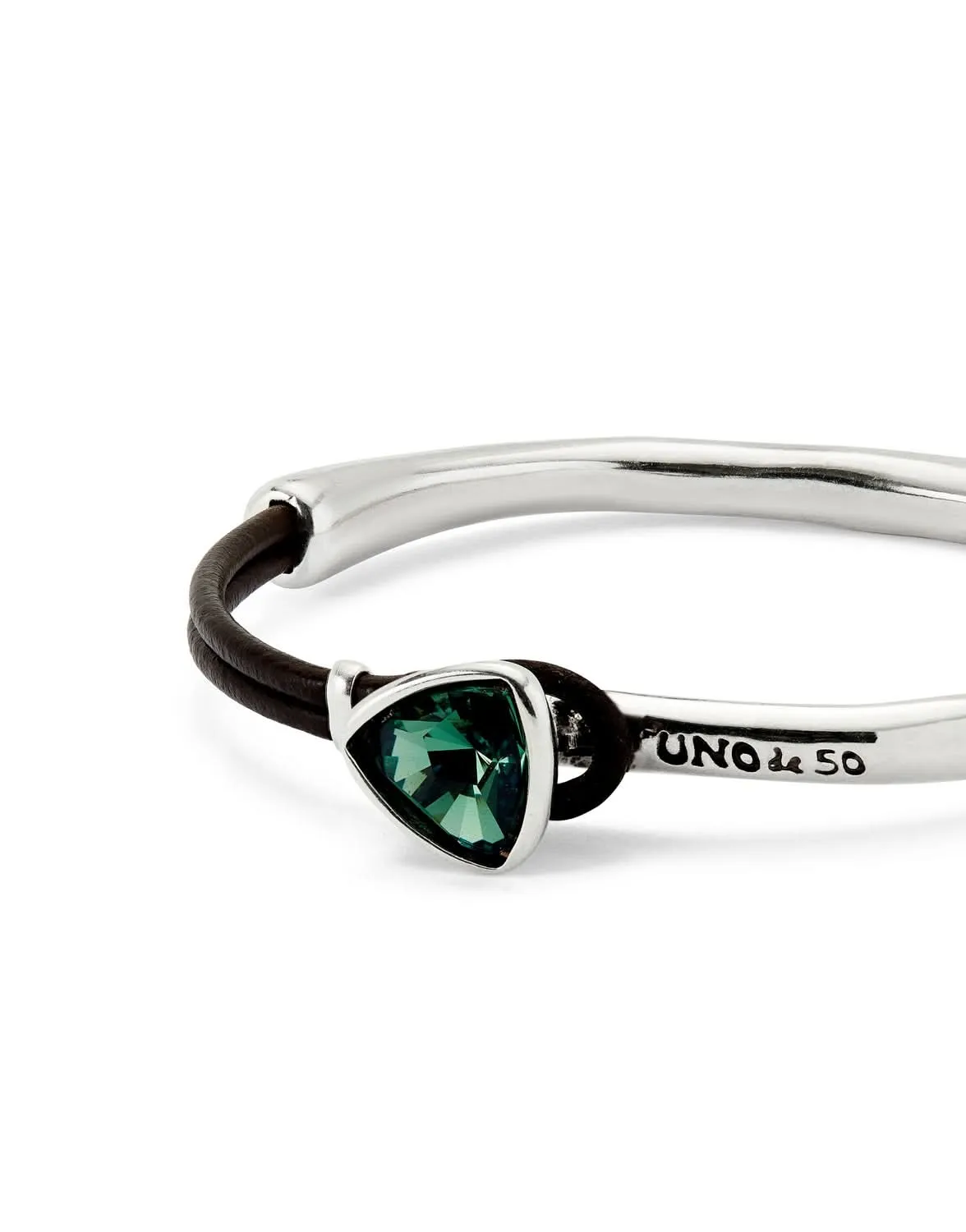 Sterling Silver Plated Ser Camaleonica Green Bracelet PUL2509VRDMTL0 Unode50 Jewelry And Accessories