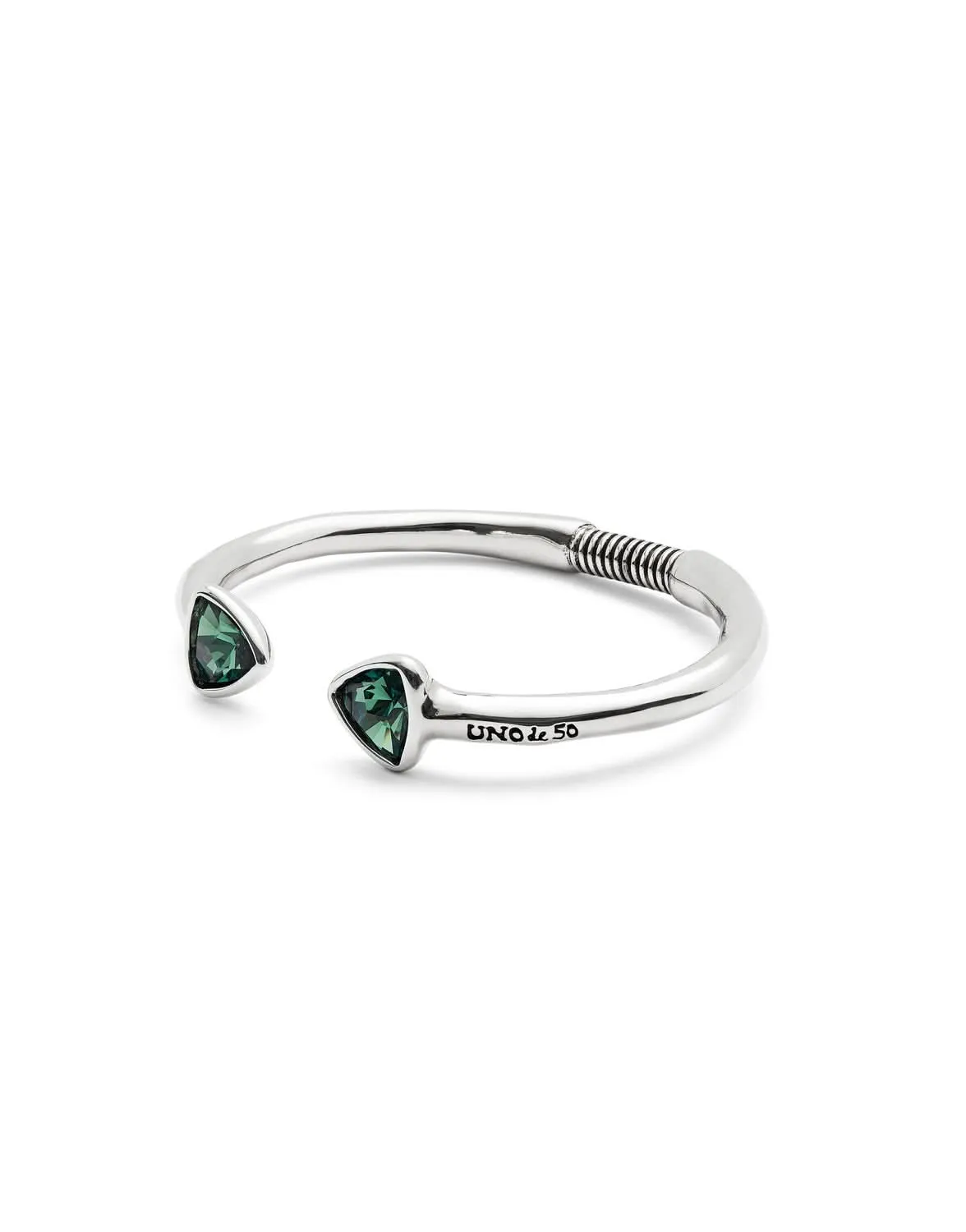 Sterling Silver Plated Ser Camaleonica Green Bracelet PUL2510VRDMTL0 Unode50 Jewelry And Accessories