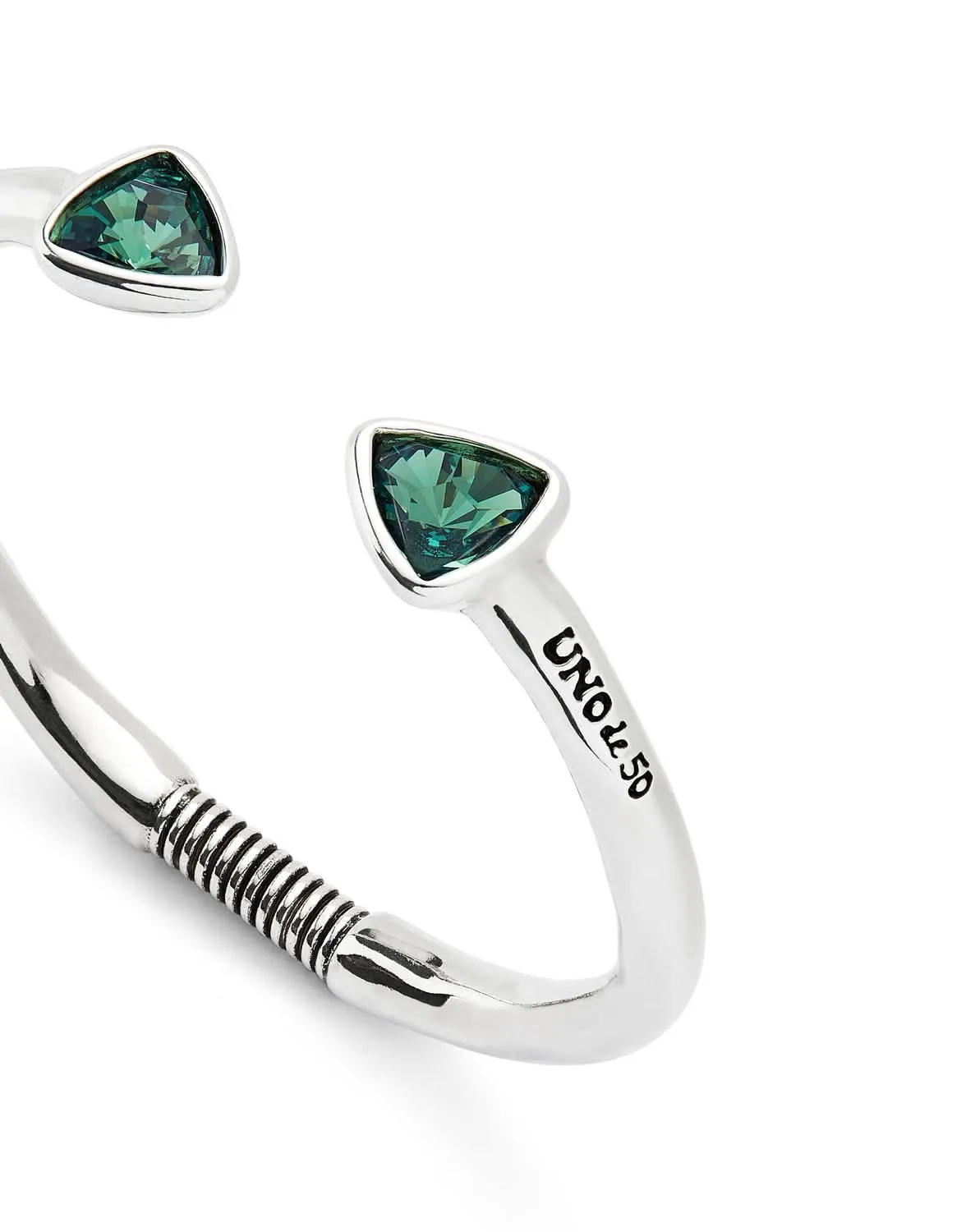 Sterling Silver Plated Ser Camaleonica Green Bracelet PUL2510VRDMTL0 Unode50 Jewelry And Accessories