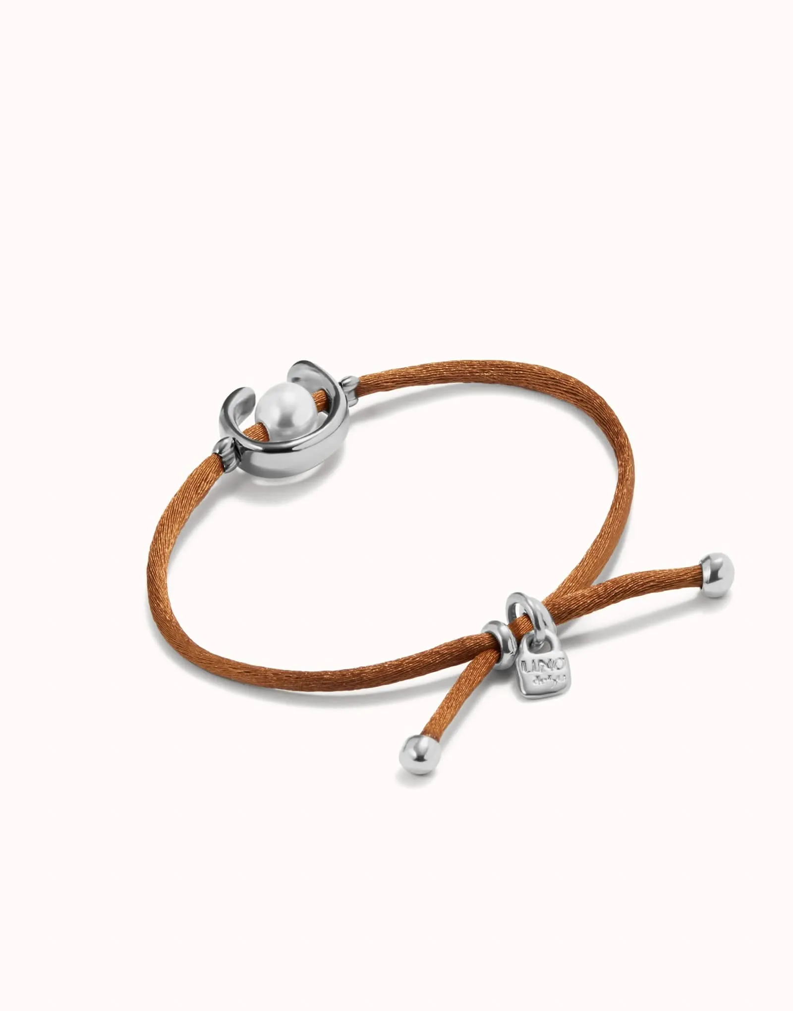 Sterling Silver Plated Ser Diferente Camel Brown Bracelet PUL2505CAMMTL0M Unode50 Jewelry And Accessories