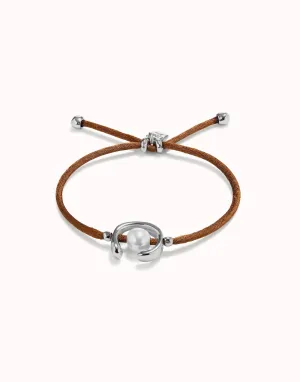 Sterling Silver Plated Ser Diferente Camel Brown Bracelet PUL2505CAMMTL0M Unode50 Jewelry And Accessories
