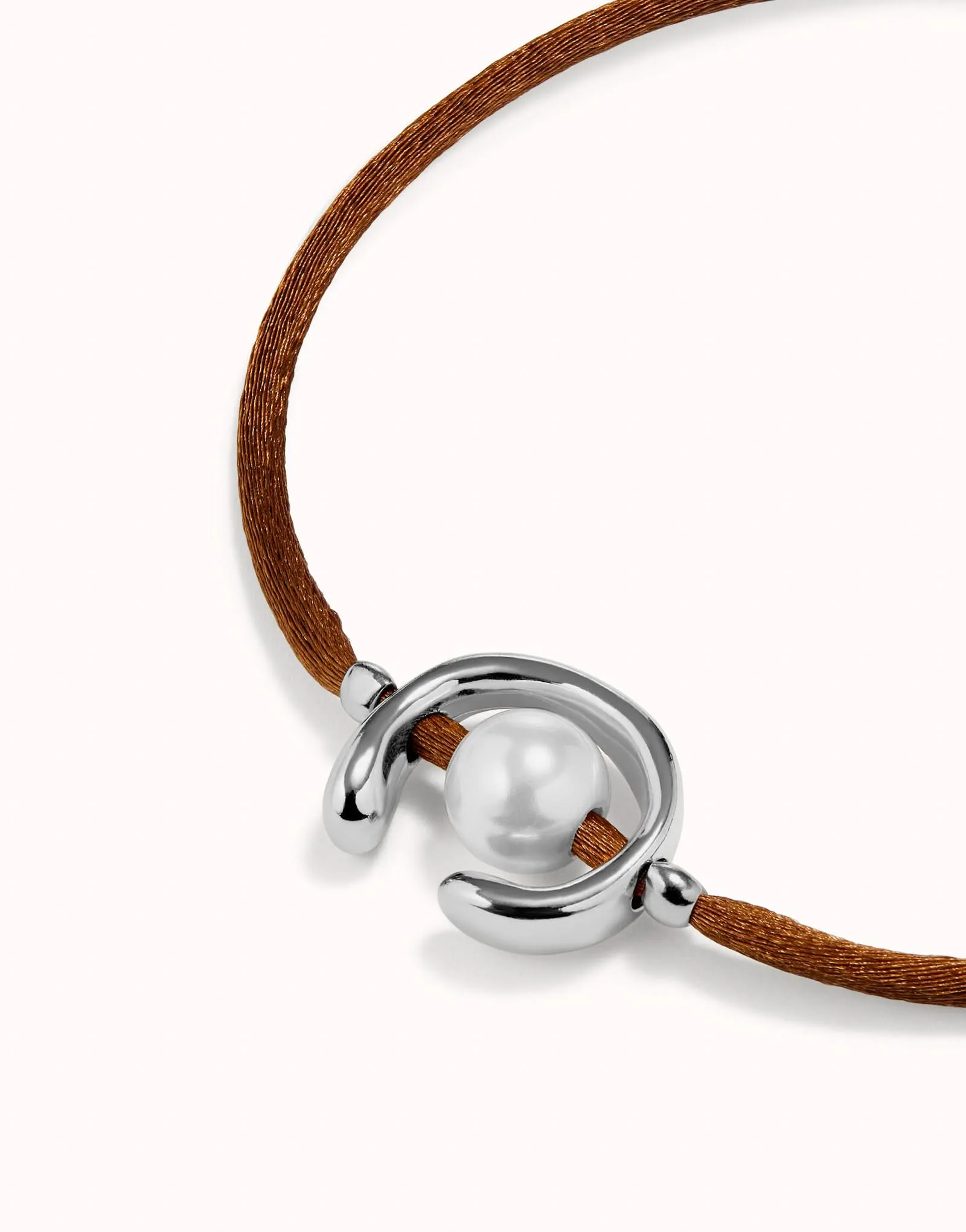 Sterling Silver Plated Ser Diferente Camel Brown Bracelet PUL2505CAMMTL0M Unode50 Jewelry And Accessories