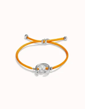 Sterling Silver Plated Ser Diferente Orange Bracelet PUL2505NRJMTL0M Unode50 Jewelry And Accessories