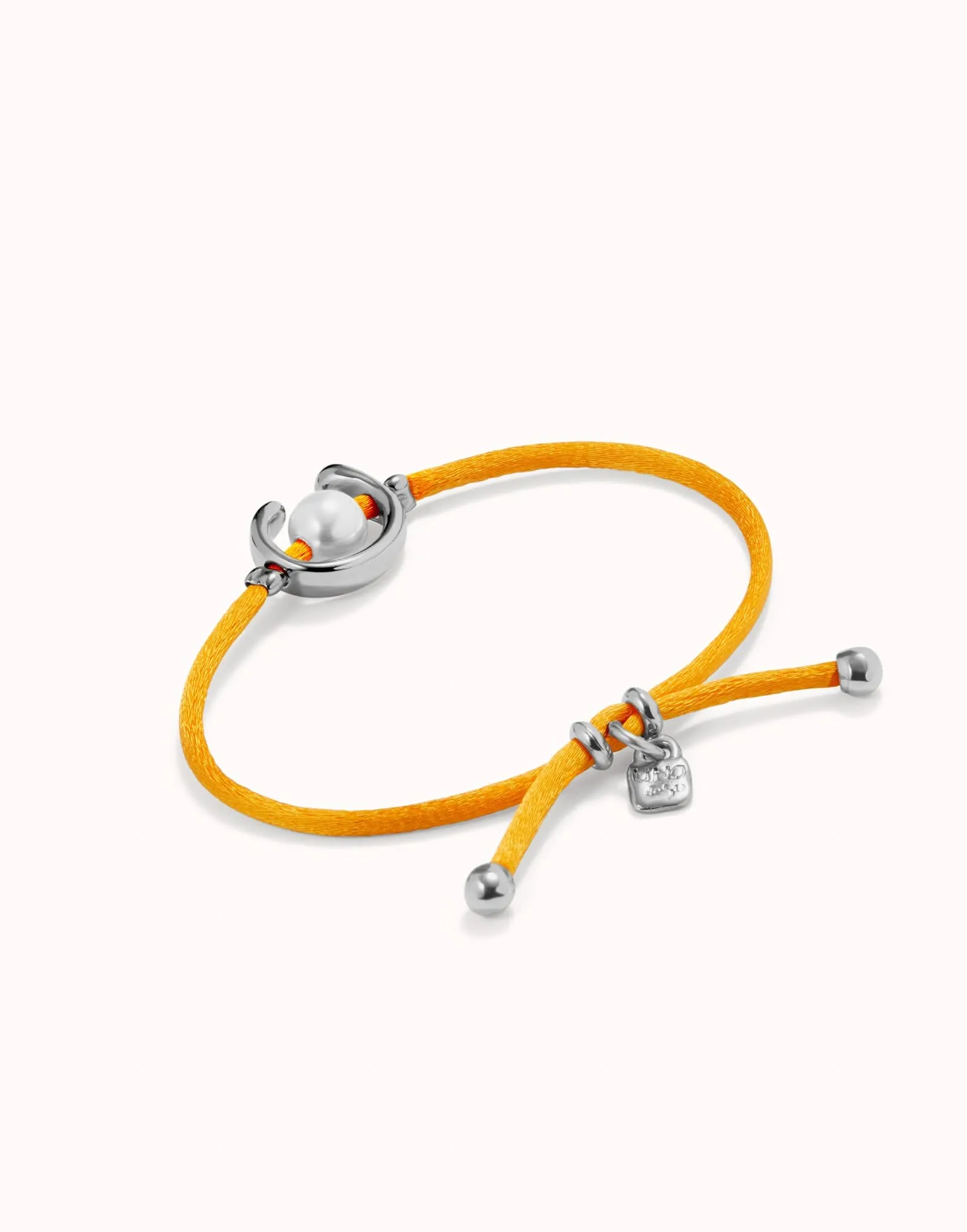 Sterling Silver Plated Ser Diferente Orange Bracelet PUL2505NRJMTL0M Unode50 Jewelry And Accessories