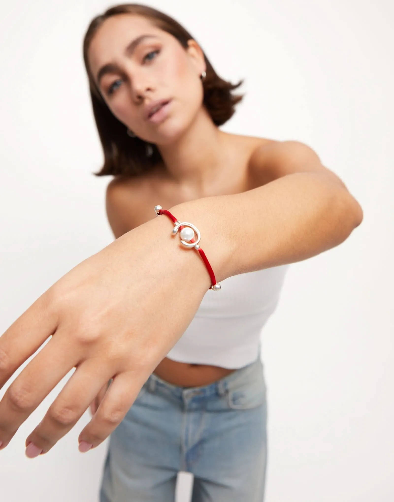 Sterling Silver Plated Ser Diferente Red Bracelet PUL2505ROJMTL0M Unode50 Jewelry And Accessories